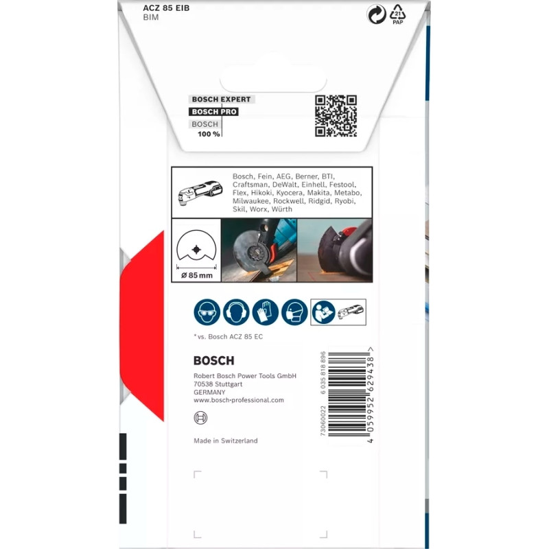 BOSCH Диск пиляльний сегментований PRO StarlockBIM Wood Met ACZ85EB (2608669086)