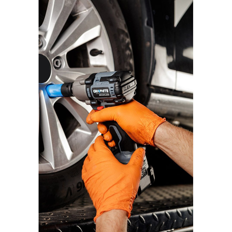 Graphite Гайковерт ударний Energy+ 18В безщітковий 2600об·хв 450Нм 1/2" 3 швидкості 1.24кг без АКБ та ЗП (58G038)