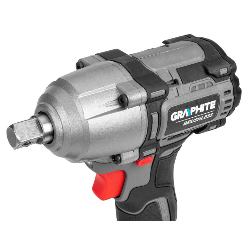 Graphite Гайковерт ударний Energy+ 18В безщітковий 2600об·хв 450Нм 1/2" 3 швидкості 1.24кг без АКБ та ЗП (58G038)