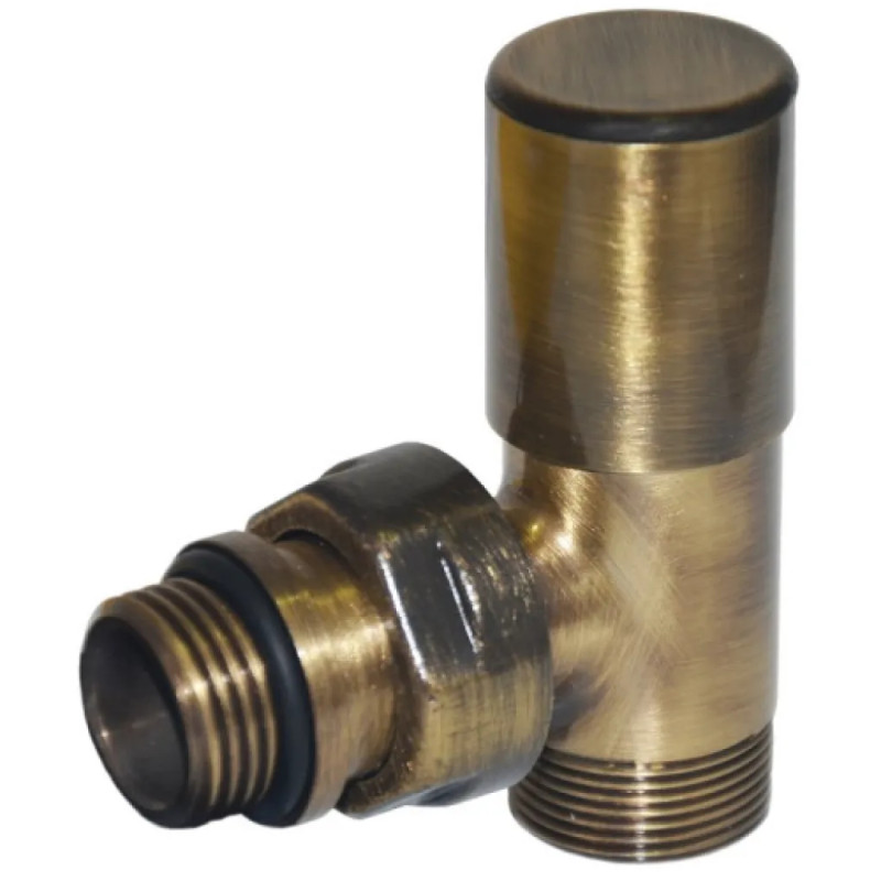 Carlo Poletti Кран радиаторный угловой BRUSH BRONZE Ø1/2" х 24-19 COMPACT (V150111M)
