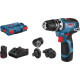 BOSCH Шурупокрут-дриль акумуляторний GSR 12V-35 FC 18В 2х3.0А·год 20·350Нм 0·1750об·хв кейс L-Boxx 2.1кг (06019H3000)