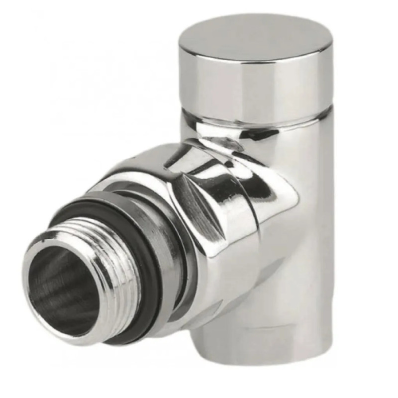 Carlo Poletti Кран отсекающий угловой ХРОМ Ø1/2″ ЦИЛИНДР (V30410B)