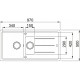Franke Мийка кухонна Basis фраграніт, прямокут., з крилом, 970х500х200мм, чаша - 2, врізна, онікс (1140720002)