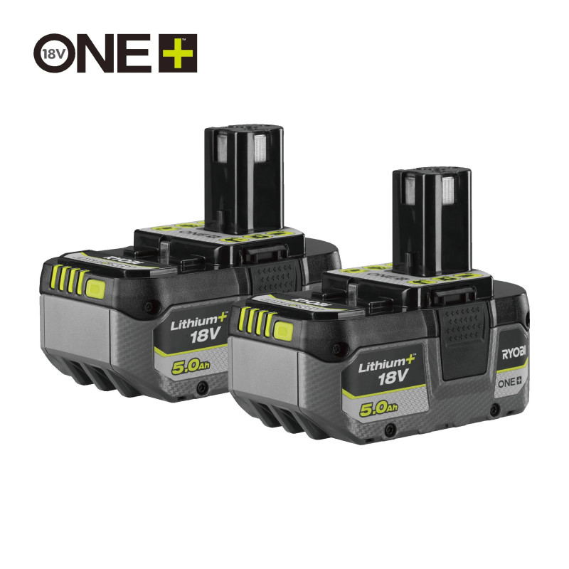 Набір акумуляторів Ryobi ONE+ RB1850X2 Lithium+ 18В 2х5А·год (5133005305)