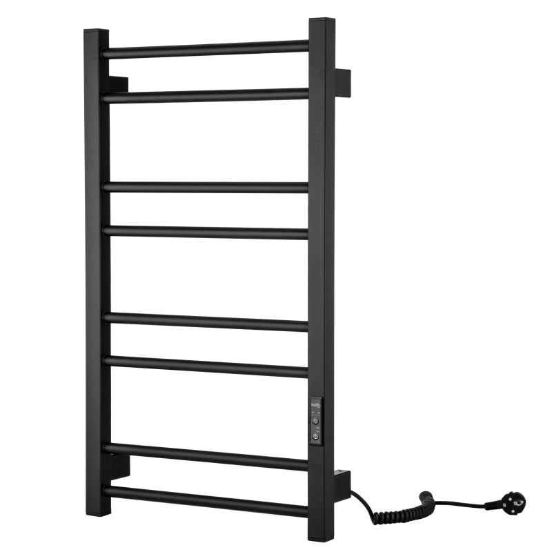 ARDESTO Рушникосушка електричнаSquare-TR K, 770x430х80мм, таймер-регулятор, сталь, чорний матовий (61070106BM)