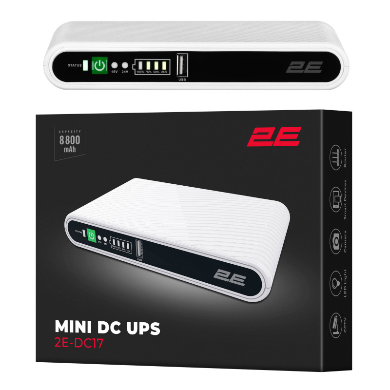 Джерело безперебійного живлення 2E Mini DC 17Вт (2E-DC17)