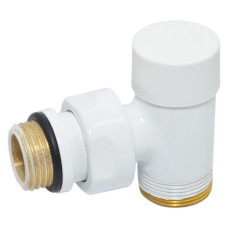 Carlo Poletti Кран отсекающий угловой БЕЛЫЙ Ø1/2" х 24-19 COMPACT (V150211EF)