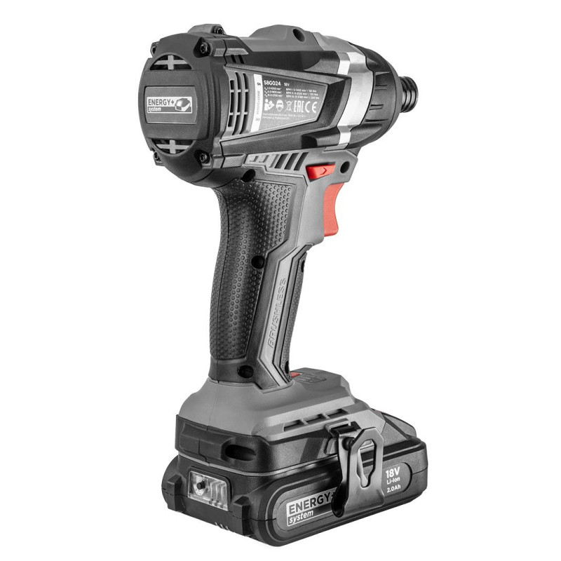 Graphite Гайковерт ударний Energy+ 18В безщітковий 2700об·хв 200Нм 3 швидкості 1.2кг без АКБ та ЗП (58G024)