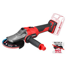 Einhell Шліфмашина кутова акумуляторна TP-AG 18/125 F Li BL - Solo, PXC, 18В, безщіткова, 125 мм, 8500 об/хв, плаский редуктор, 1.57кг (без АКБ та ЗП) (4431175)