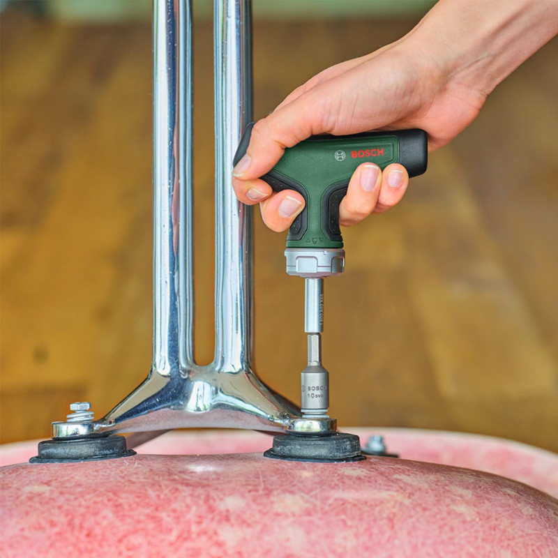 BOSCH Викрутка з тріскачкою, Т-подібне руків'я, 109мм, сталь CrV (1600A02Z9S)