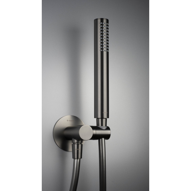 Deante Душовий набір Silia зі змішувачем, верхній душ, лійка, кріпл. - прихованого монтажу, титан (NQS_D9XK)