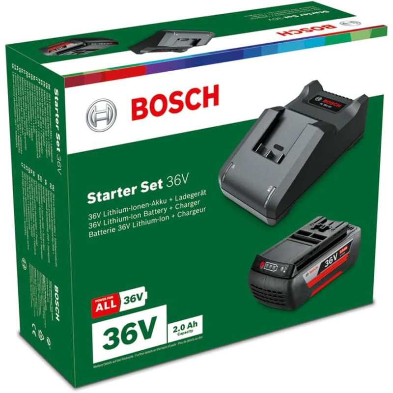 BOSCH Набір акумулятора та зарядного пристрою GBA 36V 2.0Ah, ЗП AL 36V-20 (F016800609)