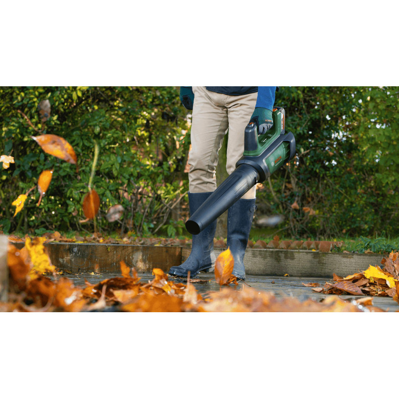 BOSCH Повітродув садовий акумуляторний AdvancedLeafBlower 36В-750 АКБ 1х2А·год ЗП 200км/год 3.5кг (06008C6000)