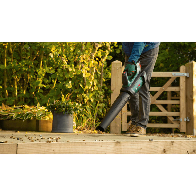 BOSCH Повітродув садовий акумуляторний AdvancedLeafBlower 36В-750 АКБ 1х2А·год ЗП 200км/год 3.5кг (06008C6000)