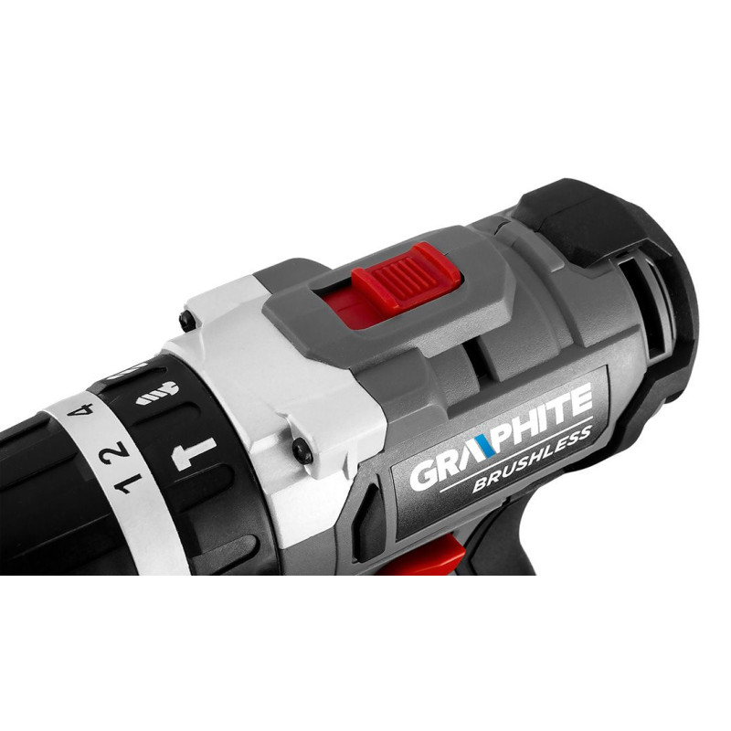 Graphite Шурупокрут-дриль акумуляторний Energy+ 18В безщітковий 58Нм 3 швидкості 0-500·0-1700об·хв 1.21кг без АКБ та ЗП (58G020)