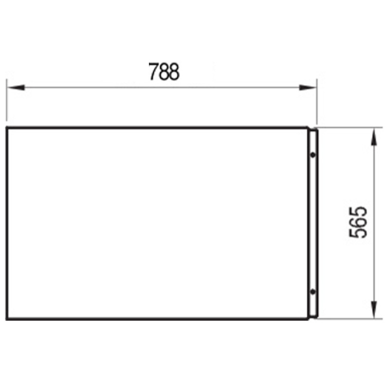 Ravak Панель боковая 80 U с креплением (CZ00140A00)
