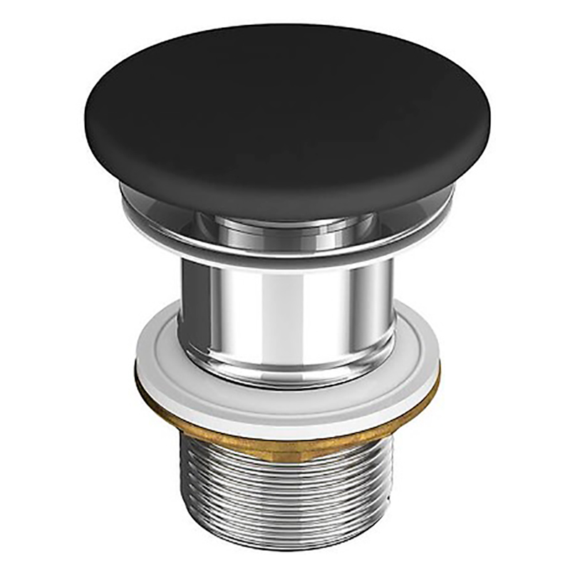 Донний керам. клапан д/раковини б/переливу антрацит матовий (K11-2362)