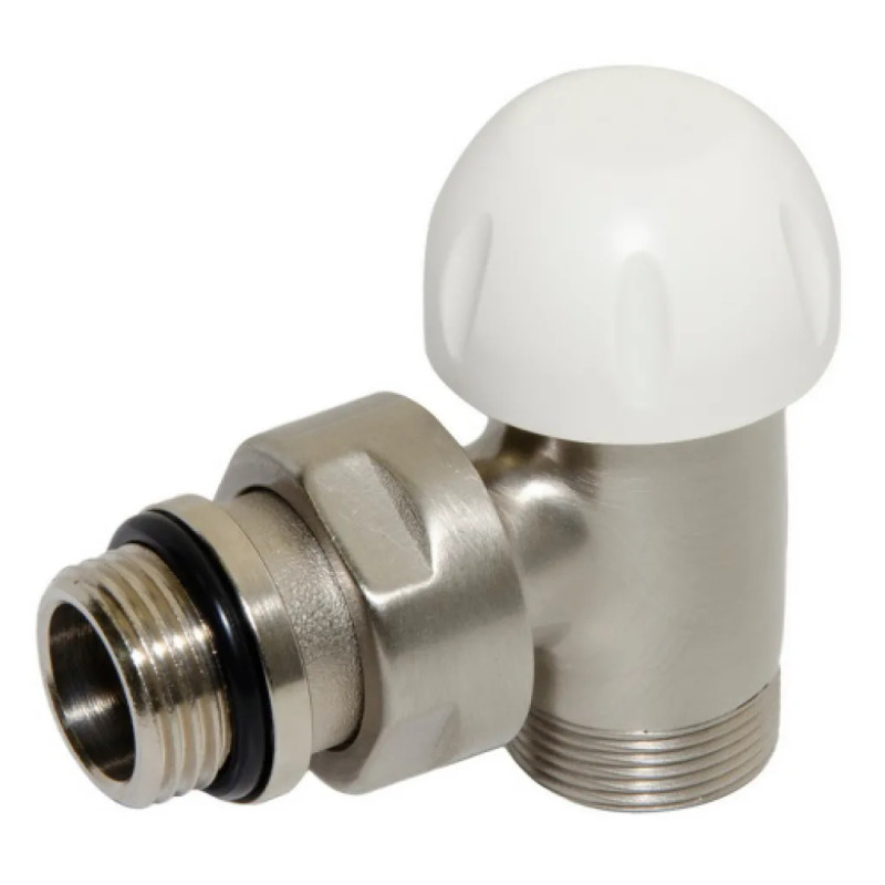 Carlo Poletti Термоклапан кутовий BRUSH SILVER Ø1/2" х 24-19 COMPACT-THERMO V1 (V151111J)