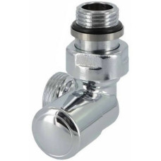 Carlo Poletti Кран отсекающий трехосевой ХРОМ Ø1/2" х 24-19 DX (правый) FIRST CORNER (V174211CBDX)