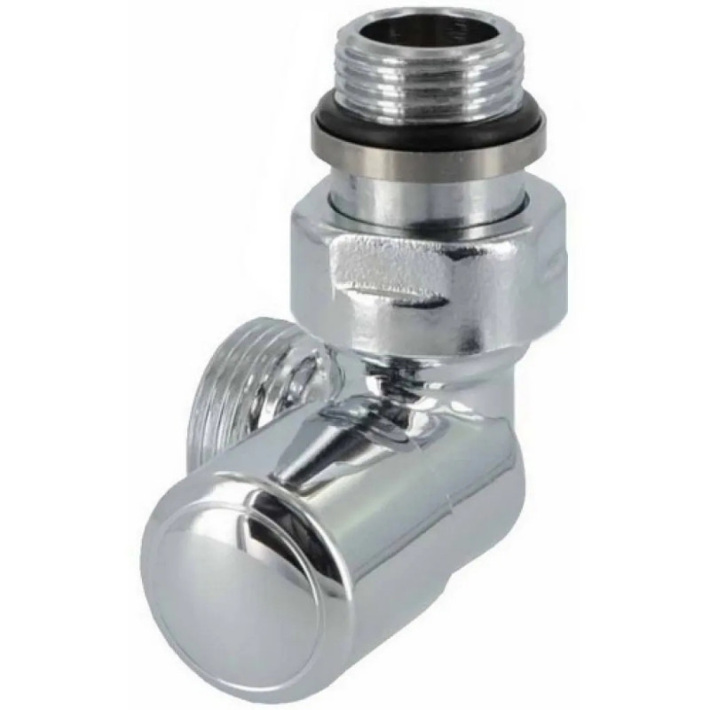 Carlo Poletti Кран отсекающий трехосевой ХРОМ Ø1/2" х 24-19 DX (правый) FIRST CORNER (V174211CBDX)