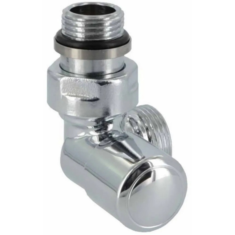 Carlo Poletti Кран отсекающий трехосевой ХРОМ Ø1/2" х 24-19 SX (левый) FIRST CORNER (V174211CBSX)