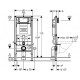 Geberit Инсталляционная система Duofix для подвесного унитаза (111.300.00.5)