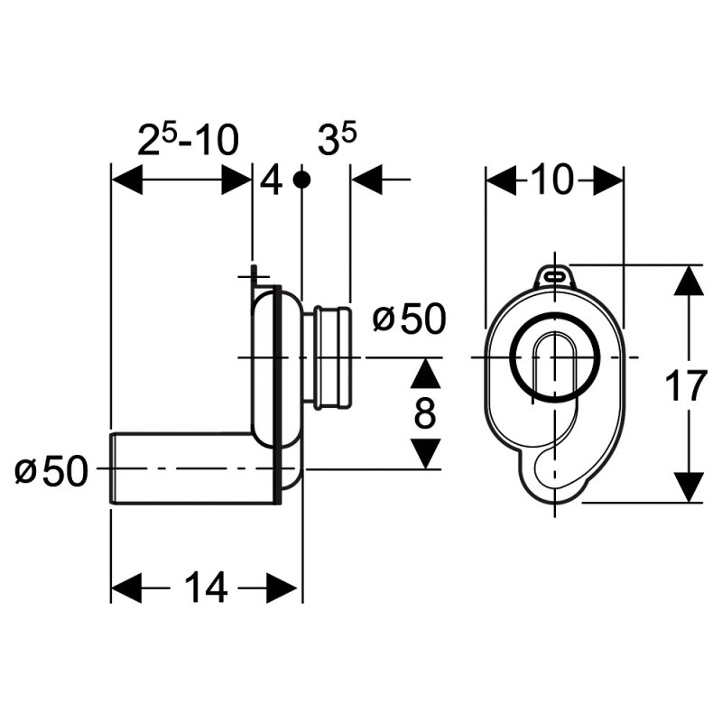 Geberit Сифон для пісуару (152.950.11.1)