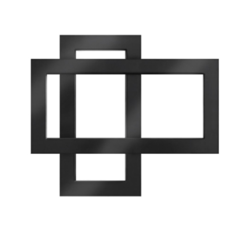 Genesis-Aqua Водяной полотенцесушитель Cabri 70x60 черный (GA-53001)