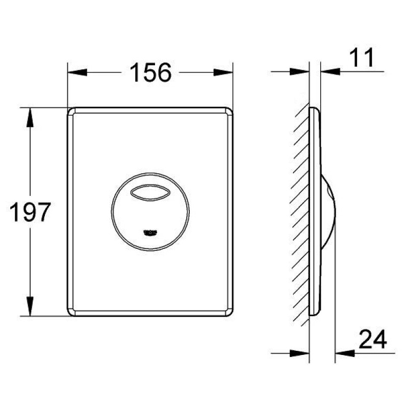 Grohe Клавиша смыва Skate (38862SD0)