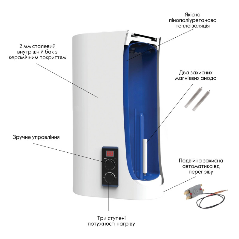 Thermo Alliance Водонагрівач (бойлер) електричний 100 л. DT100V20GPD2 (DT100V20GPD2)