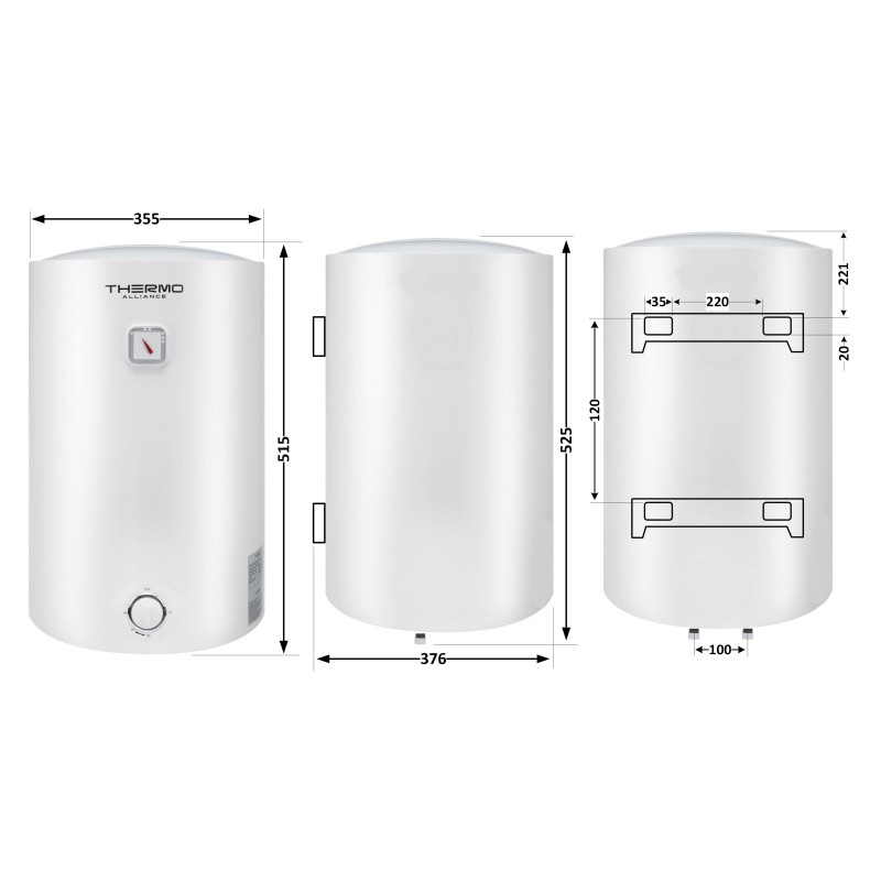 Thermo Alliance Водонагрівач (бойлер) електричний 30 л. D30VH15Q1