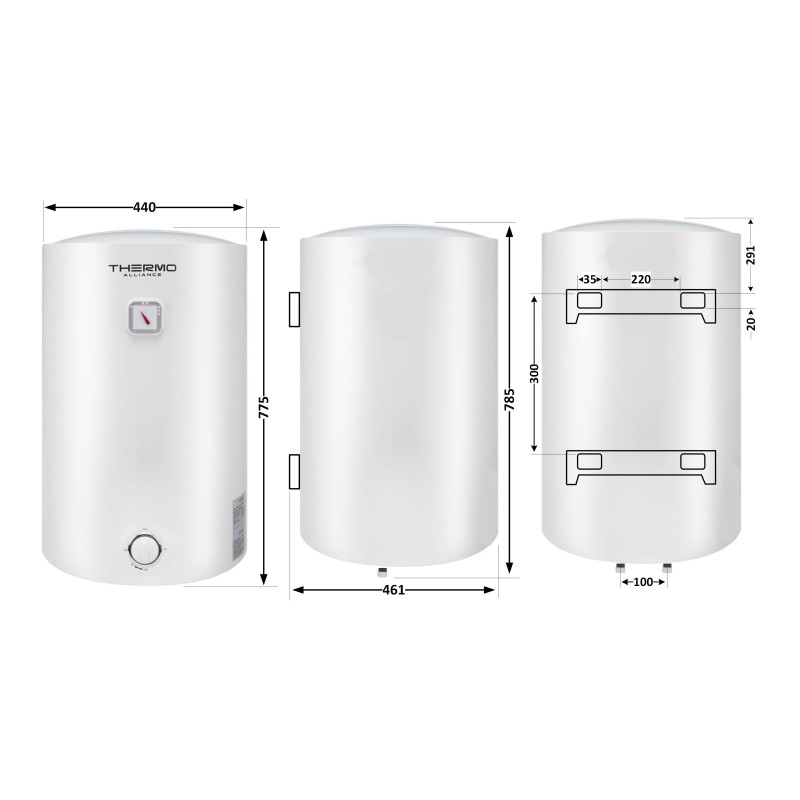 Thermo Alliance Водонагрівач (бойлер) електричний 80 л. D80VH15Q3 (D80VH15Q3)