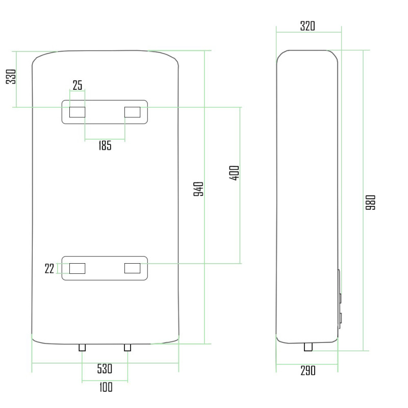 Thermo Alliance Водонагрівач (бойлер) електричний 80 л. DT80V20G(PD)/2 (DT80V20GPD2)
