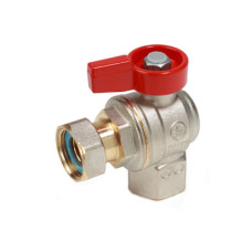 Giacomini Кран кульовий кутовий з накидною гайкою 1/2" ВВ, флажкова рукоятка (R781PX013)