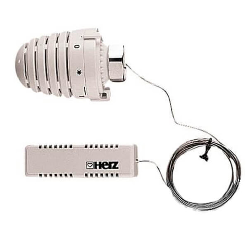 HERZ Термостатическая головка -DESIGN М28x1,5 с выносным датчиком (1946006)