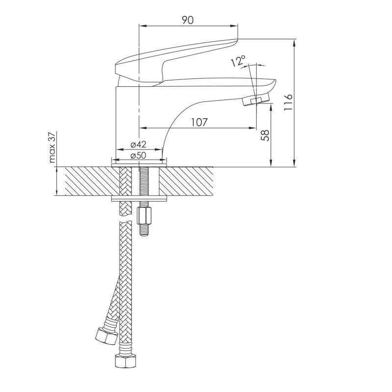 IMPRESE Смеситель для раковины PRAHA (05030 new) (05030 new)
