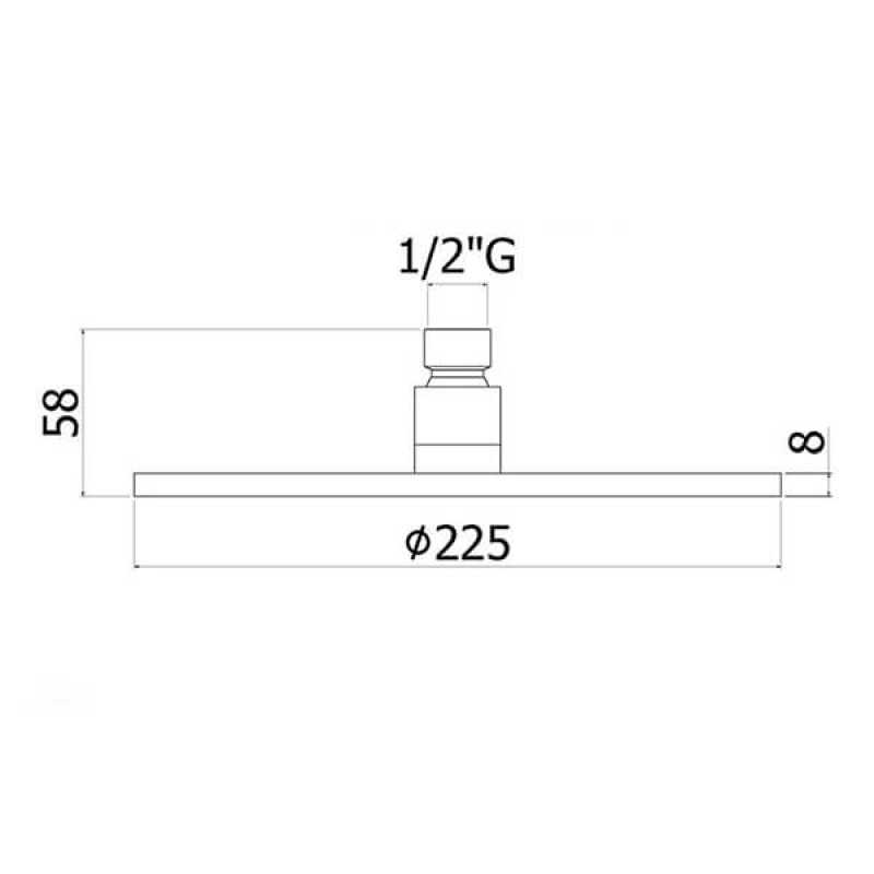 Paffoni Верхний душ Light ZSOF 074 ST Master (ZSOF074ST)