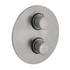 Paffoni Змішувач для душу з термостатом Light на 2 споживача, сталь. (LIQ018ST)