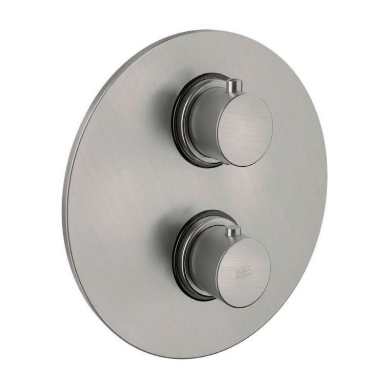 Paffoni Термостат для душа на 3 потребителя Light сталь (LIQ019ST)