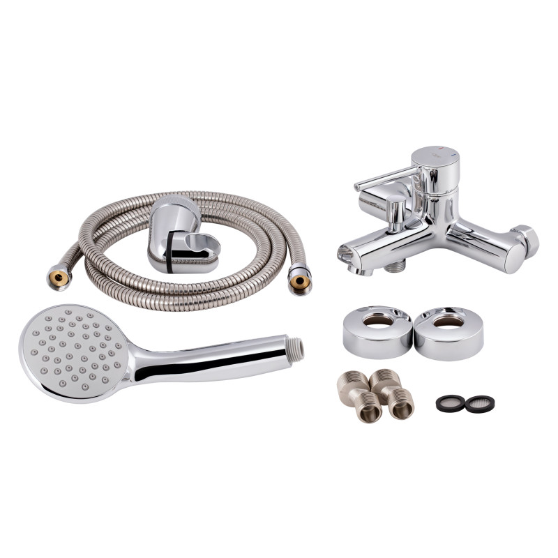 Qtap Змішувач для ванни Spring з душовим гарнітуром (QTSPRCRM006)