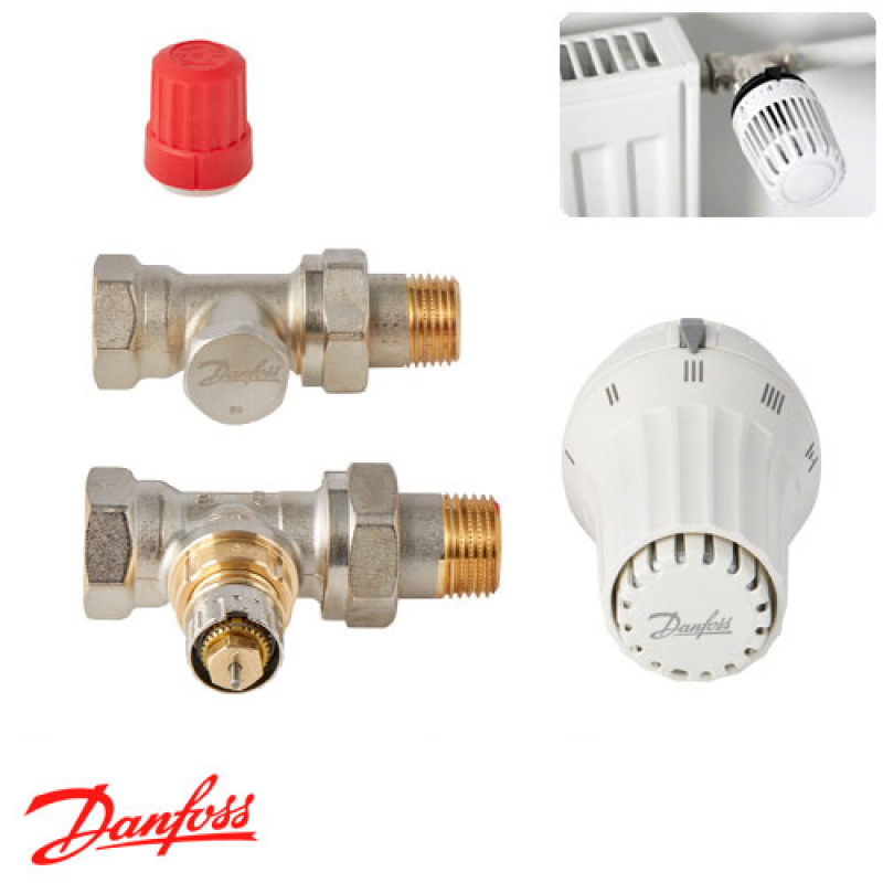 Danfoss Комплект термостатичний RAE+RA-N+RLV-S 1/2" прямий (013G5174)
