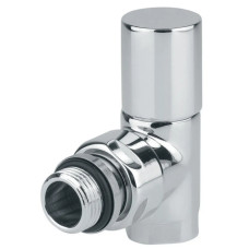 Carlo Poletti Радиаторный угловой кран ХРОМ Ø1/2" CYLINDER (V30310B)