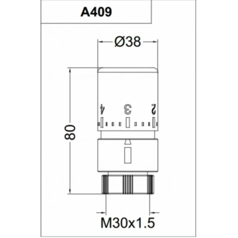 Carlo Poletti Термостатическая латунная головка (жидкостный сенсор) BRUSH BRONZE M30 x 1,5 (A40900M)