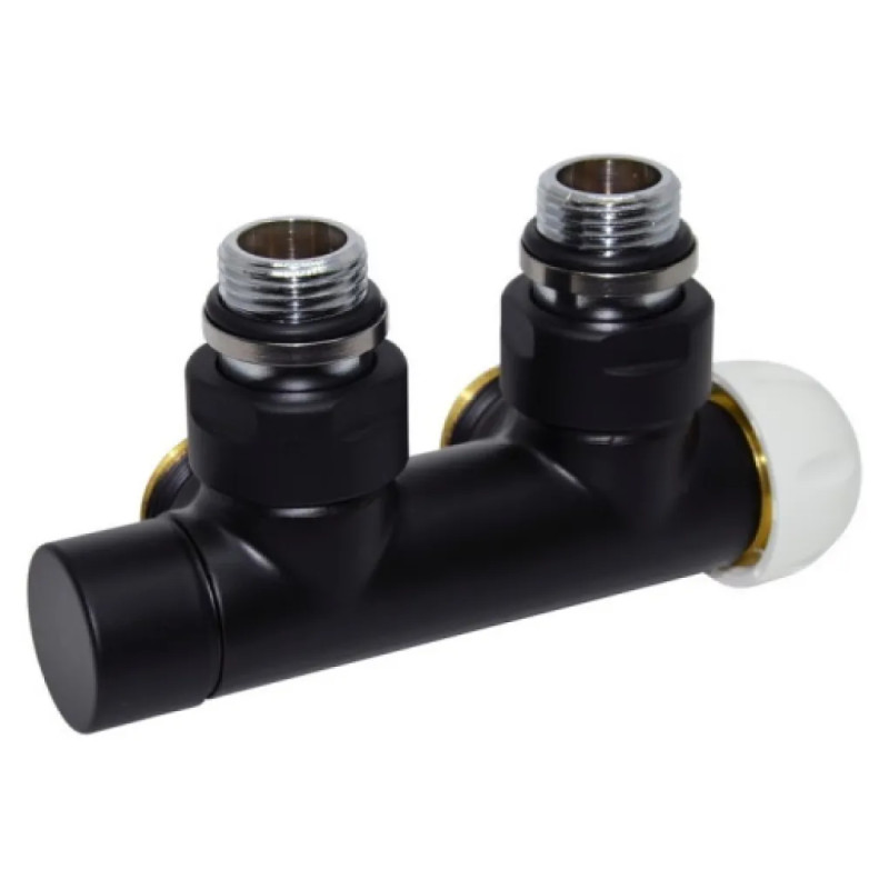 Carlo Poletti Узел термостатический TWIN THERMO BLACK MATTE угл. Ø1/2″ З x 3/4″ EK 50 мм ПРАВЫЙ (V37110EFS9005OSB)