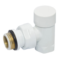 Carlo Poletti Кран отсекающий угловой БЕЛЫЙ Ø1/2″ COMPACT (V150410EF)