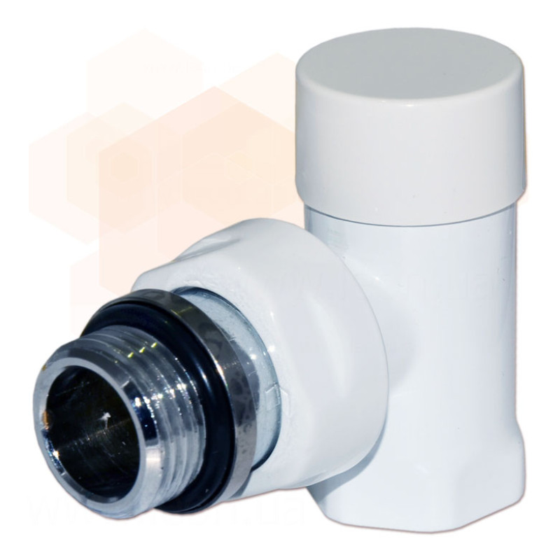 Carlo Poletti Кран отсекающий угловой БЕЛЫЙ Ø1/2″ COMPACT (V150410EF)