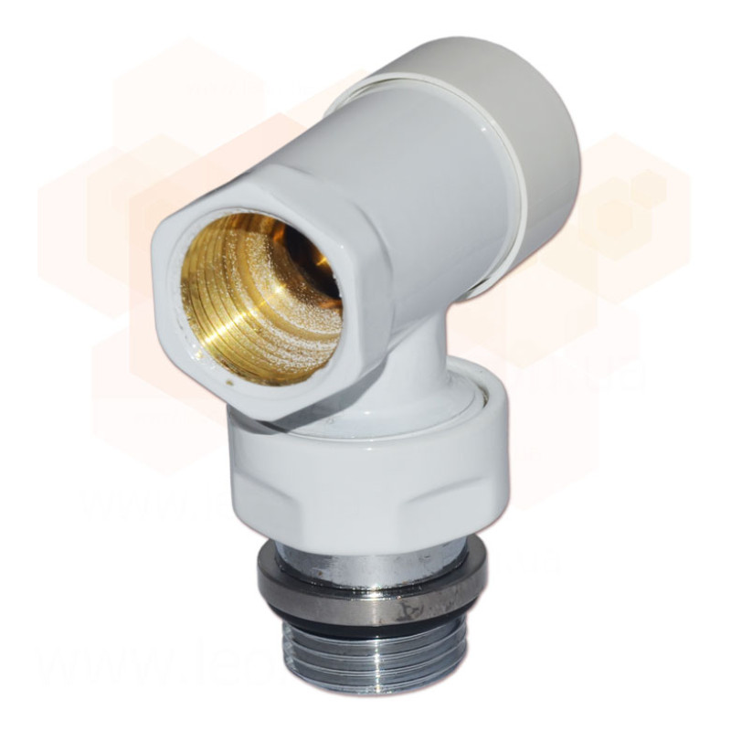 Carlo Poletti Кран отсекающий угловой БЕЛЫЙ Ø1/2″ COMPACT (V150410EF)