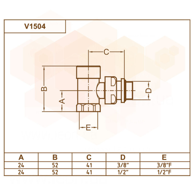 Carlo Poletti Кран отсекающий угловой БЕЛЫЙ Ø1/2″ COMPACT (V150410EF)