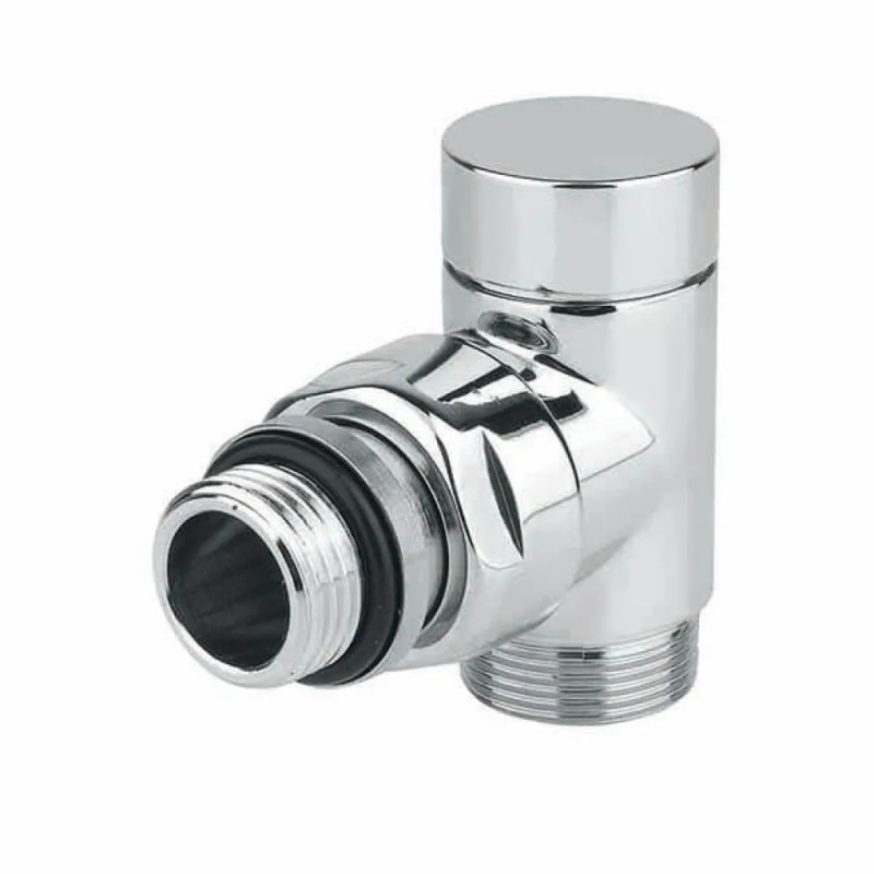 Carlo Poletti Кран отсекающий угловой ХРОМ Ø1/2" х 24-19 ЦИЛИНДР (V30211B)