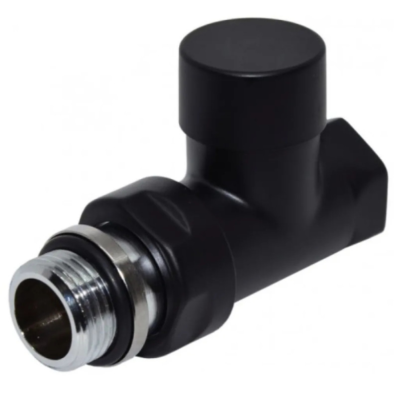 Carlo Poletti Кран відсікаючий прямий ЧЕРНИЙ МАТОВИЙ Ø1/2″ КОМПАКТНИЙ (V150810EFS9005O)